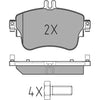 Meyle Brake Pad Set 025 253 2619/PD