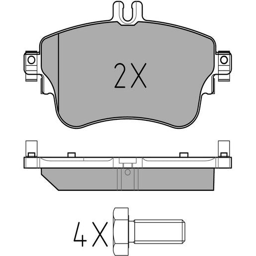 Meyle Brake Pad Set 025 253 2619/PD