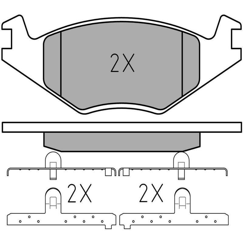 Meyle Brake Pad Set 025 208 8719/PD
