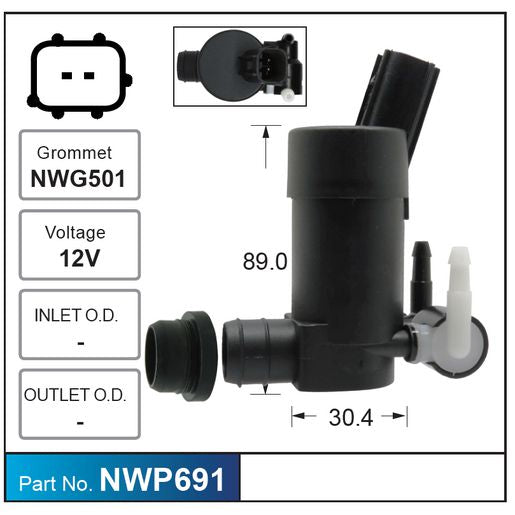 Nice Products Windscreen Washer Pump NWP691