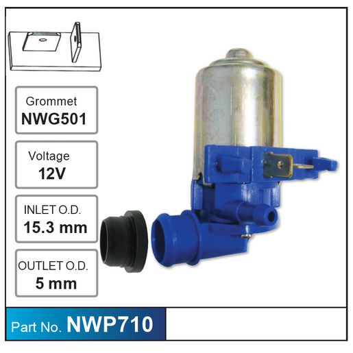 Nice Products Windscreen Washer Pump NWP710