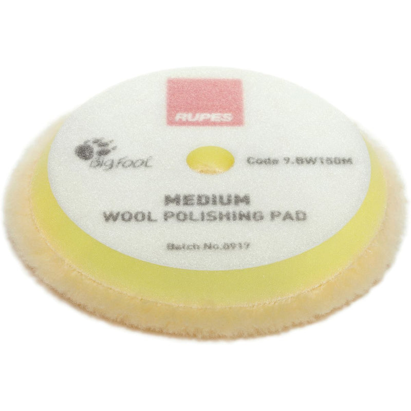 Rupes Wool Polishing Pad D-A Medium Yellow 130/145mm 1Pk