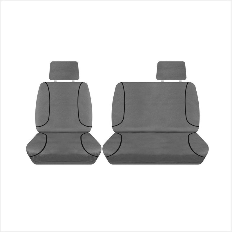Sperling Tradies Canvas Front Grey Seat Covers Hilux