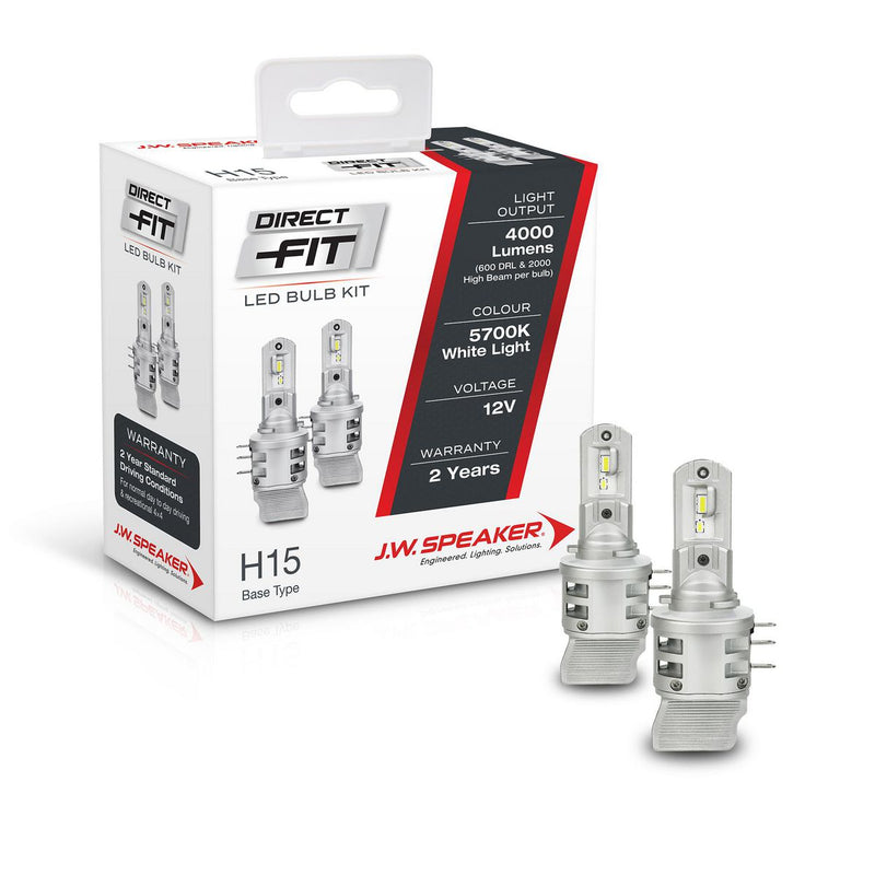 JW Speaker H15 LED Direct Fit Bulb Kit 12/24V 6000K 999015