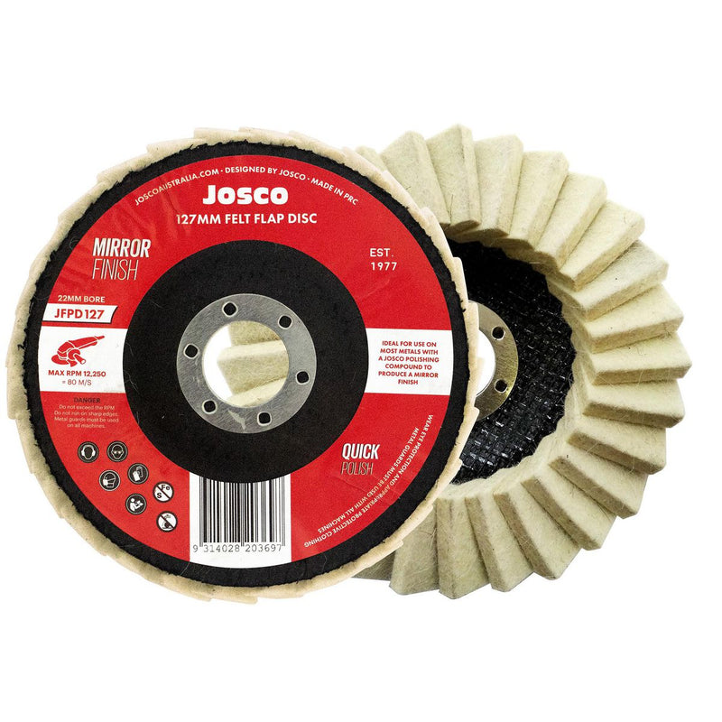 Josco 127mm Felt Polishing Flap Disc JFPD127