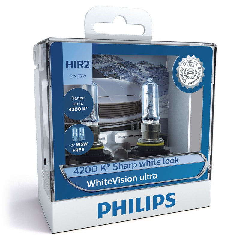 Philips 9012WVUSM - White Vision HIR2 Globe 12V 55W 4200K