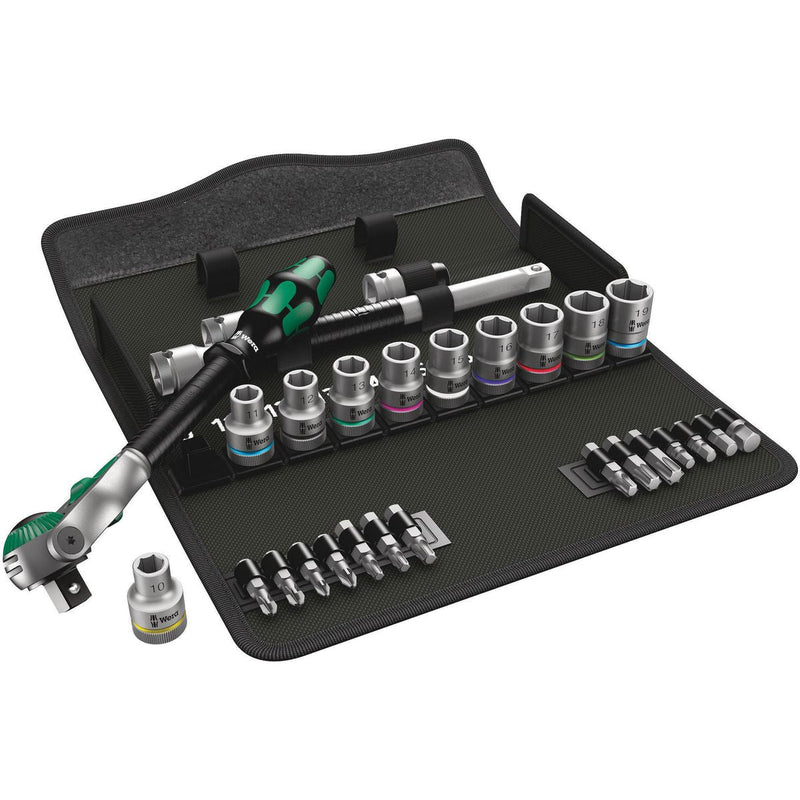 Wera 28 Piece Metric 1/2 Inch Bit & Socket Set WER004076