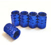 Maxi Trac Anodised Hex Blue Valve Caps 5 Pack MTVC4