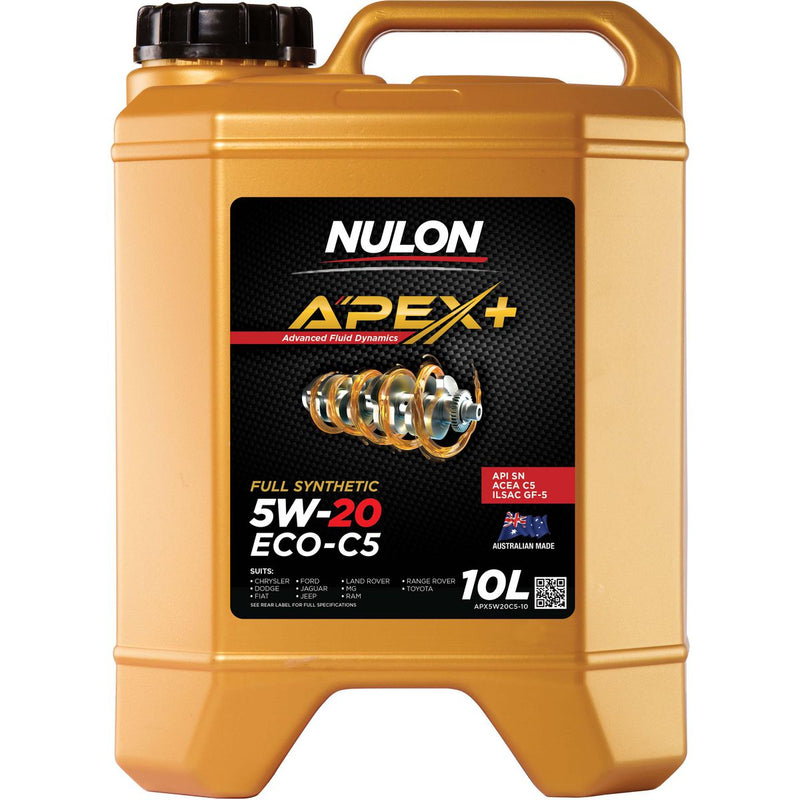 Nulon Apex+ 5W-20 ECO C5 Engine Oil 10L Full Synthetic