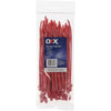OEX Red Nylon Cable Ties - 4.8mm X 200mm - 100 Pc ACX1462