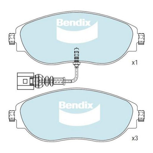 Bendix Brake Pad Set - Euro+ DB2513 Euro+