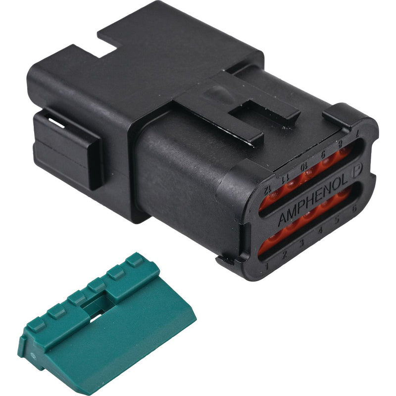 Amphenol At #16 - 12 Way Receptacle & Wedge 50 Pce