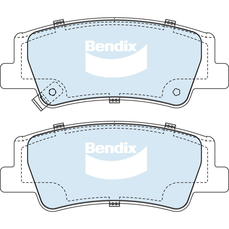 Bendix 4x4 Brake Pad Set DB2612 4WD