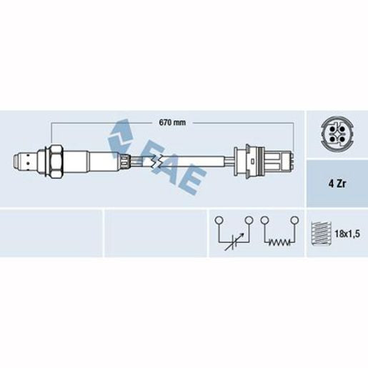 OEX Oxygen Sensor OES Europe OOS5124