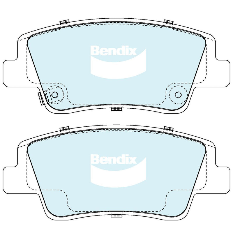 Bendix Heavy Duty Brake Pad Set Rear DB2651 HD