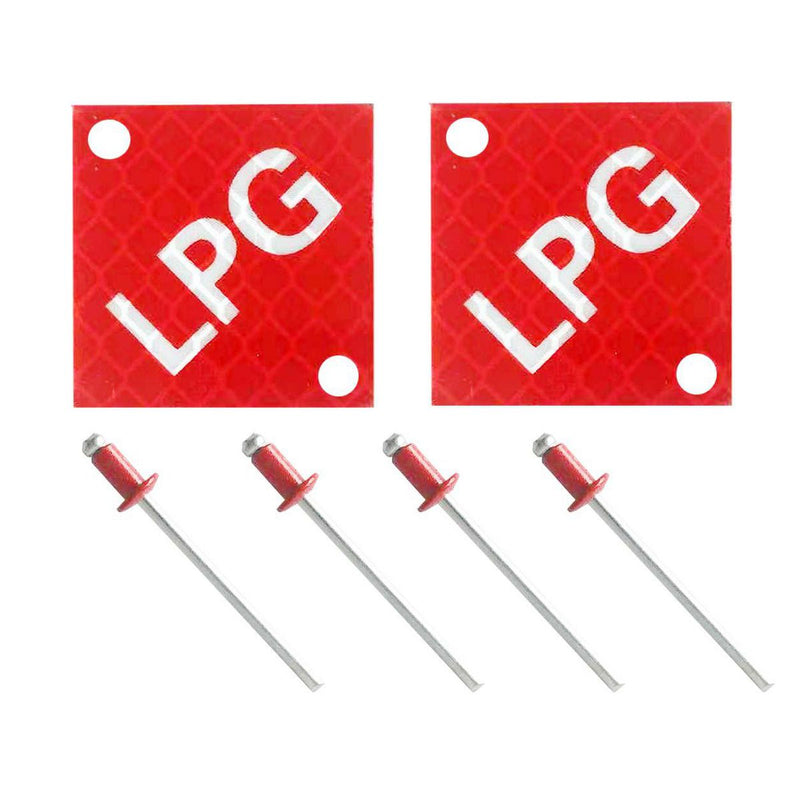Gear Up LPG Licence Plate Tag Set Gulplpg