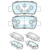 Bendix General CT Brake Pad Set Rear DB2665 GCT