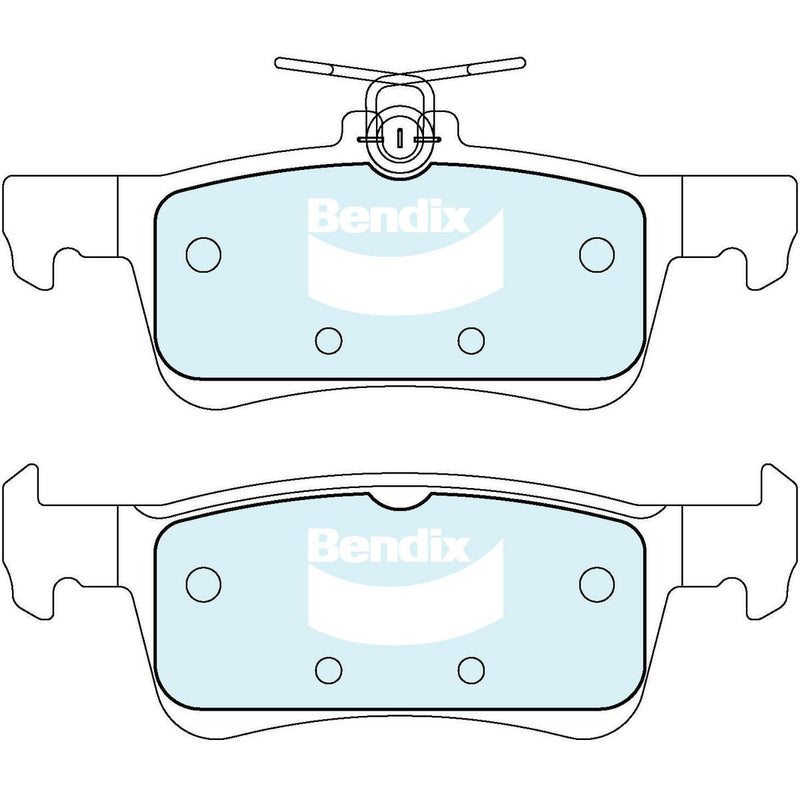 Bendix General CT Brake Pad Set Rear DB2692 GCT