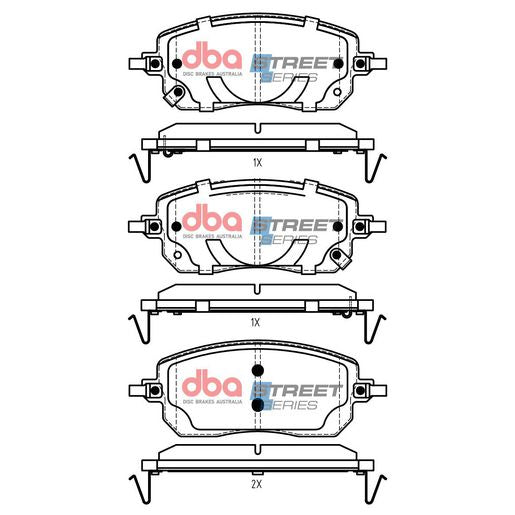 DBA Street Series Brake Pad Set DB15183SS