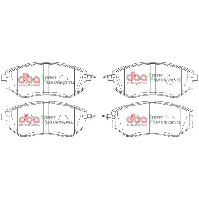 DBA Street Performance Brake Pad Set Front DB1722SP