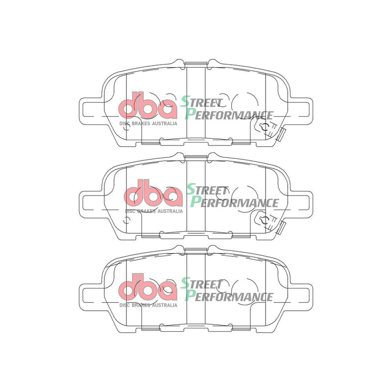 DBA Street Performance Brake Pad Set Rear DB2340SP