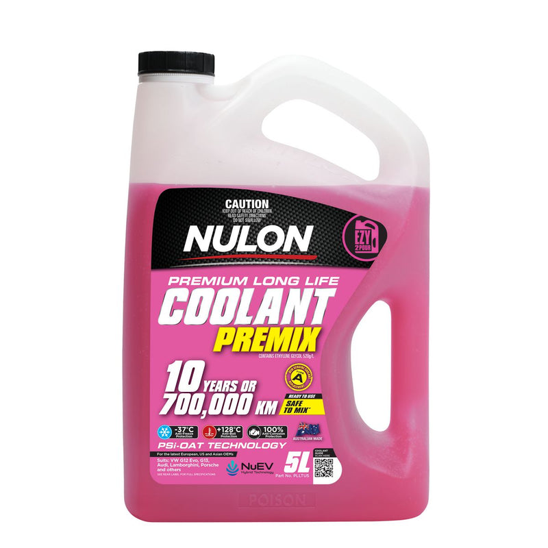Nulon Pink Premium Long Life Coolant Premix 5L PLLTU5