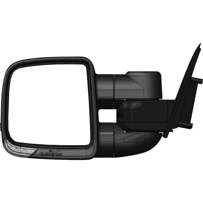 Clearview Compact Towing Mirrors, Chrome Pair