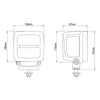 Nordic N4406 Scorpius 22W Lo-Beam Glass Lens 984-665