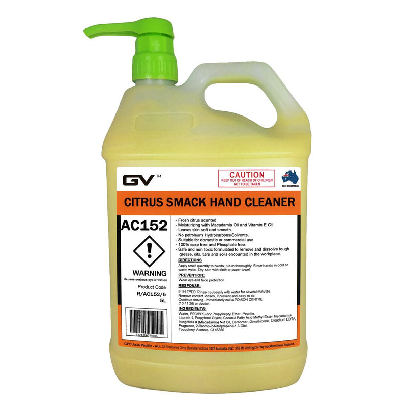 GVOil Extreme Citrus Hand Cleaner - 5L R/AC152/5