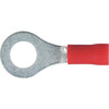 OEX Crimp Terminal Ring Red 6.3mm Vinyl (100 Pack) ACX3051