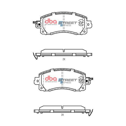 DBA Street Series EV Brake Pads DB15042SSEV