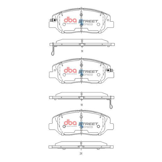 DBA Street Series Brake Pad Set DB15156SS