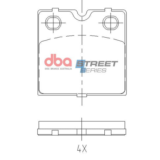 DBA Street Series Brake Pad Set DB15163SS