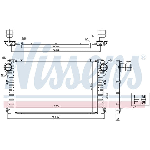 Nissens Intercooler 96347