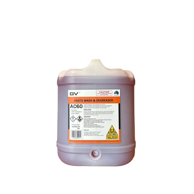 GV Oil Parts Wash and Degreaser 20L R/AC60/20