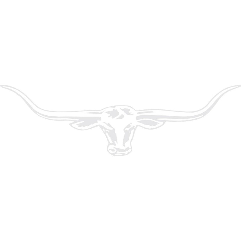 R.M. Williams Longhorn Sticker, White - 70cm Strmw-WHT