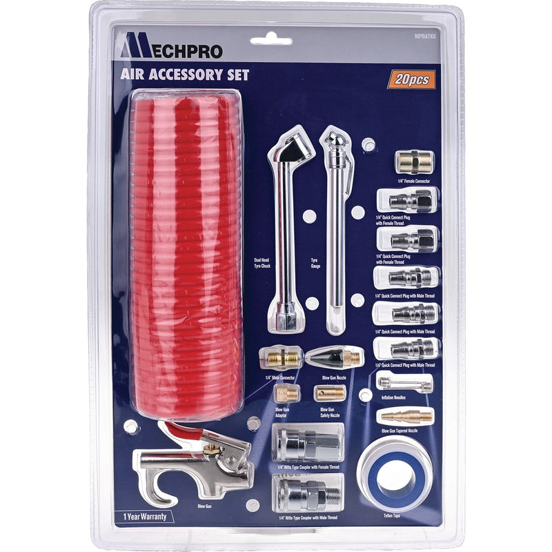 Mechpro Air Accessory Kit 20Pc MPBATK6
