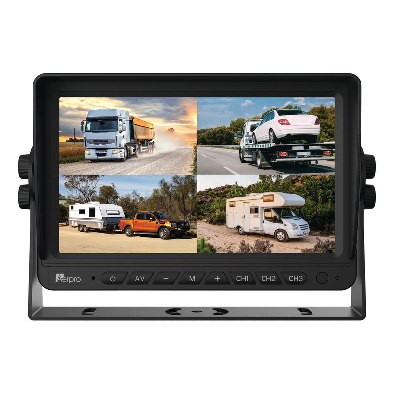 Aerpro 7In Heavy Duty AHD Quad View Monitor With Dvr AVM7Q