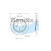 Bendix General CT Brake Rotor Single BR2491 GCT
