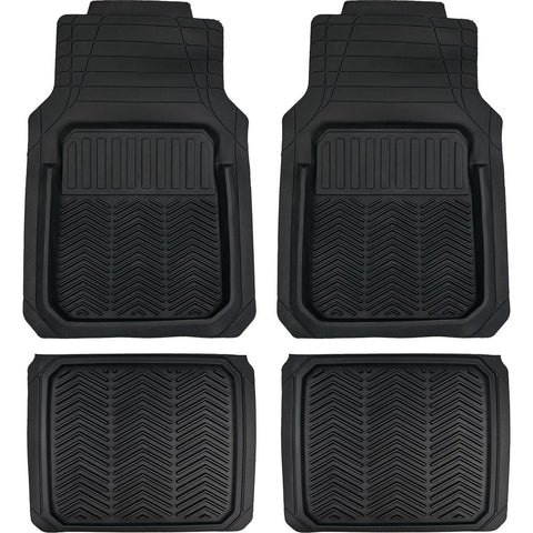 Maxi Trac 4Pc Deluxe Deep Dish Floor Mat Black MTM4B1