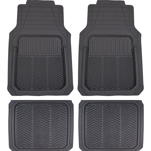 Maxi Trac 4Pc Deluxe Deep Dish Floor Mat Grey MTM4G1