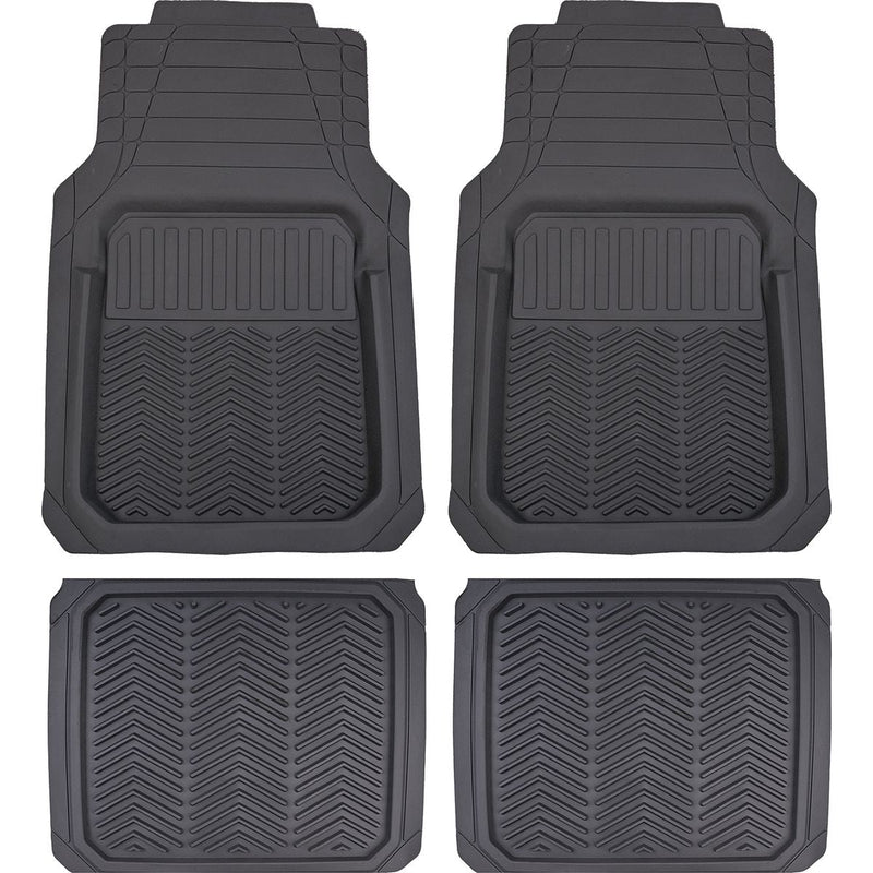Maxi Trac 4Pc Deluxe Deep Dish Floor Mat Grey MTM4G1