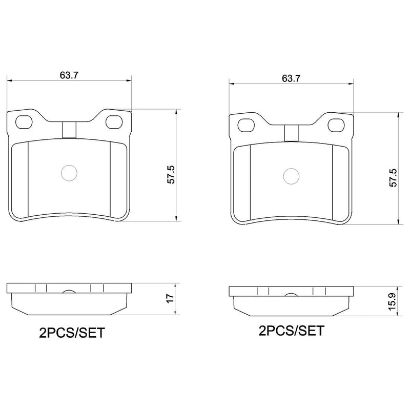 Brembo Brake Pad P61058N
