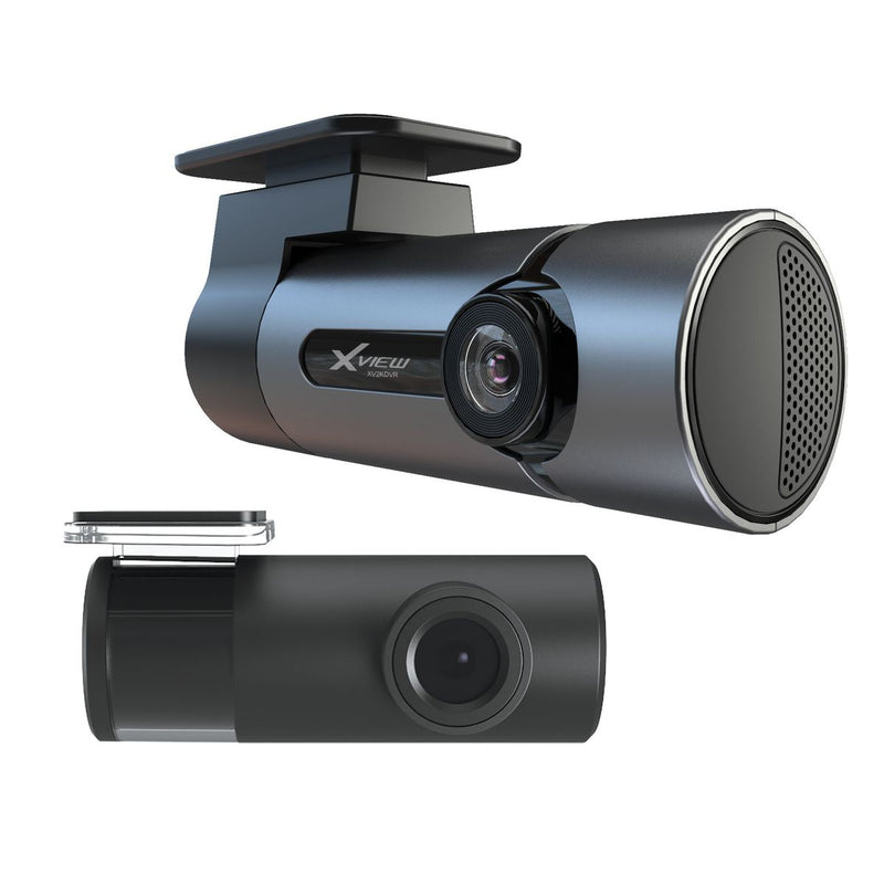 XView 2K Front & Rear Dash Cam with WiFI & GPS XV2K2DVR