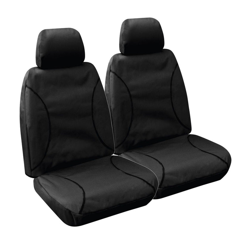 Sperling Tailored Fit Front Car Seat Covers Canvas, Black