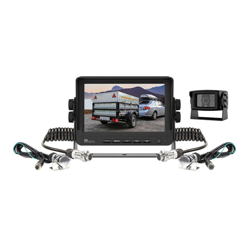 Aerpro 7In Heavy Duty AHD Monitor 1080p 2 Camera Trailer