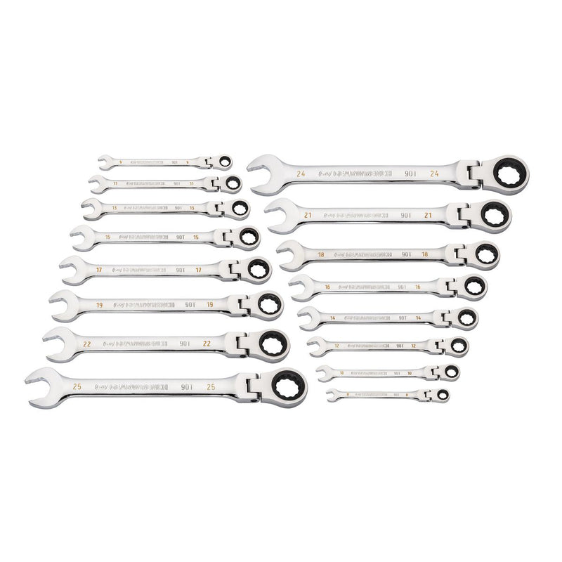 Gearwrench 16 Piece 90-Tooth 12 Point Flex Head
