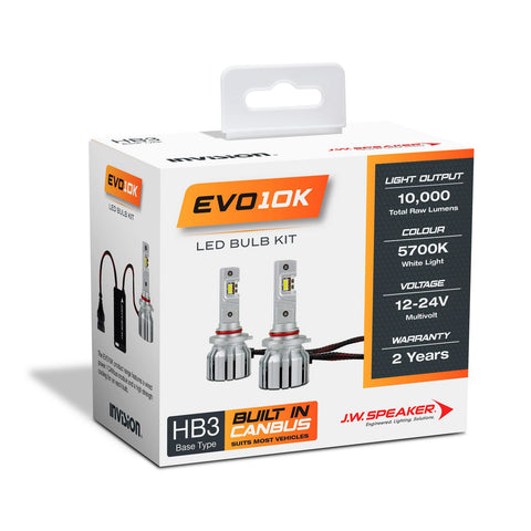 JW Speaker EVO10K HB3 LED Headlight Kit 12V 50W 5700K