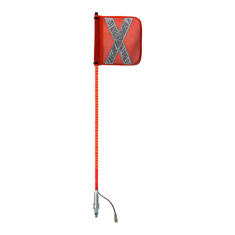 Safety Aerials Australia 1.2mtr Red Full Pole LED 12V