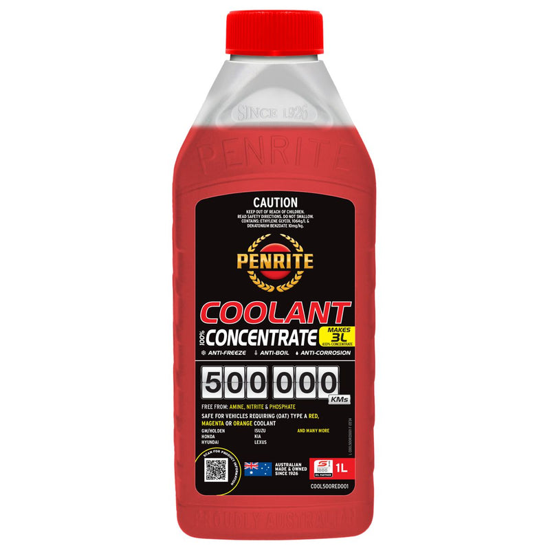 Penrite Red 500,000 KM Coolant Concentrate 1L